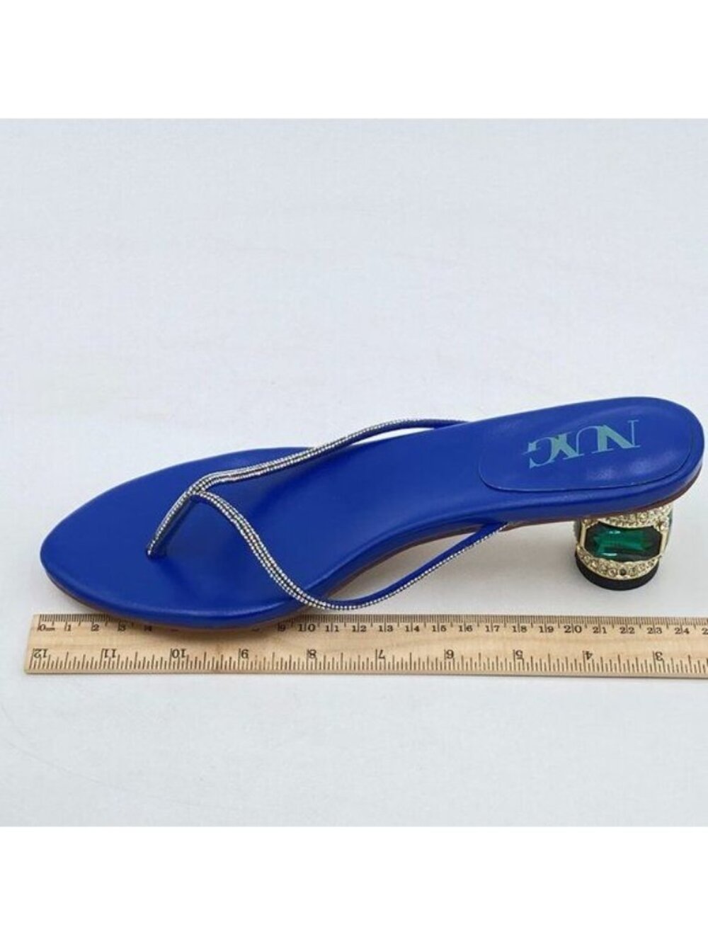 Women Fashion Thong Mid Heel Sandals Casual Flip Flops Open Almond Toe Daily